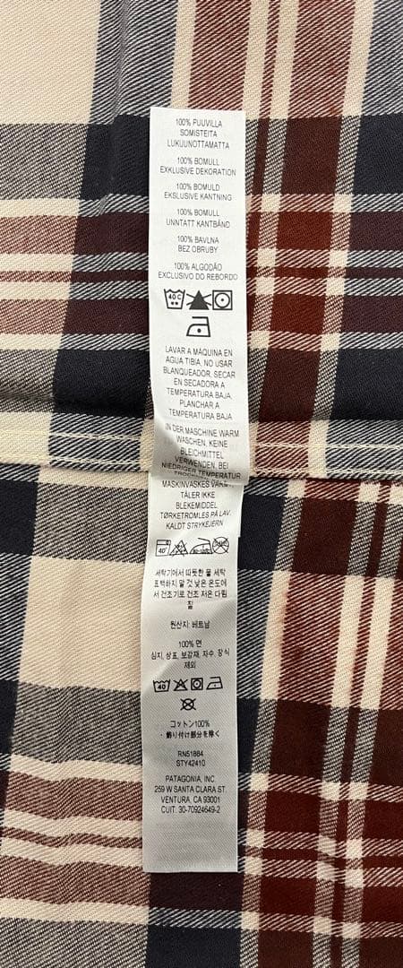 パタゴニア ライトウェイト フィヨルドフランネルシャツ Mサイズ PDVA 新品