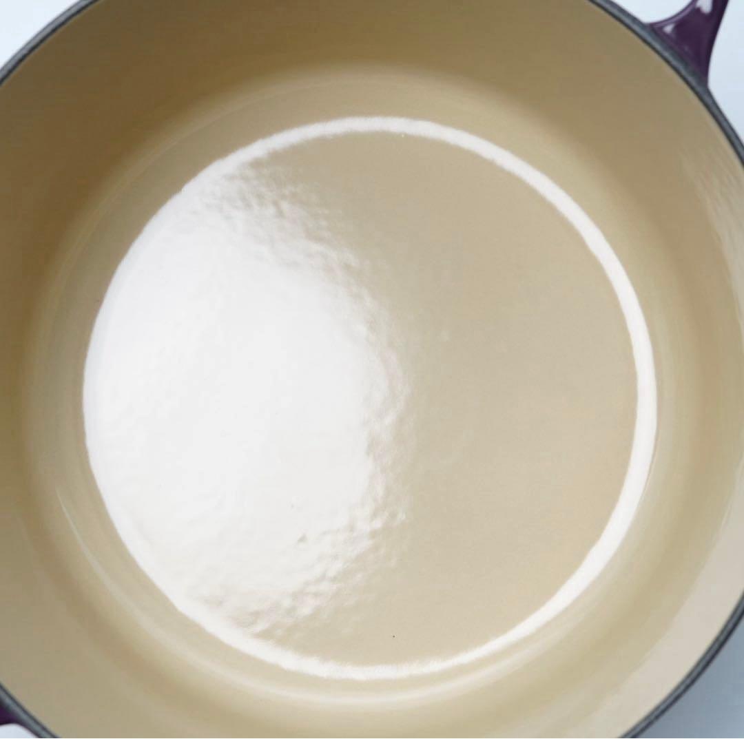 【美品】LE CREUSET　ココット ロンド カシス　22cm