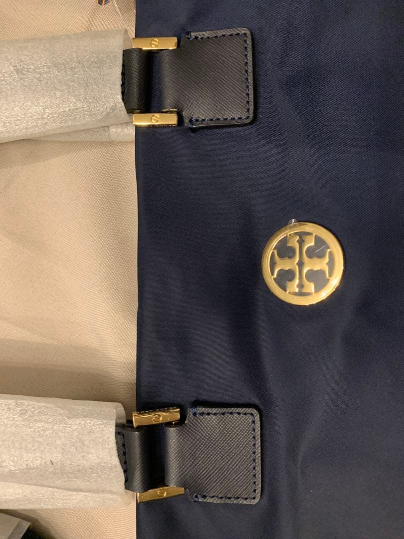 トリーバーチ ネイビー 2wayトートバッグ
