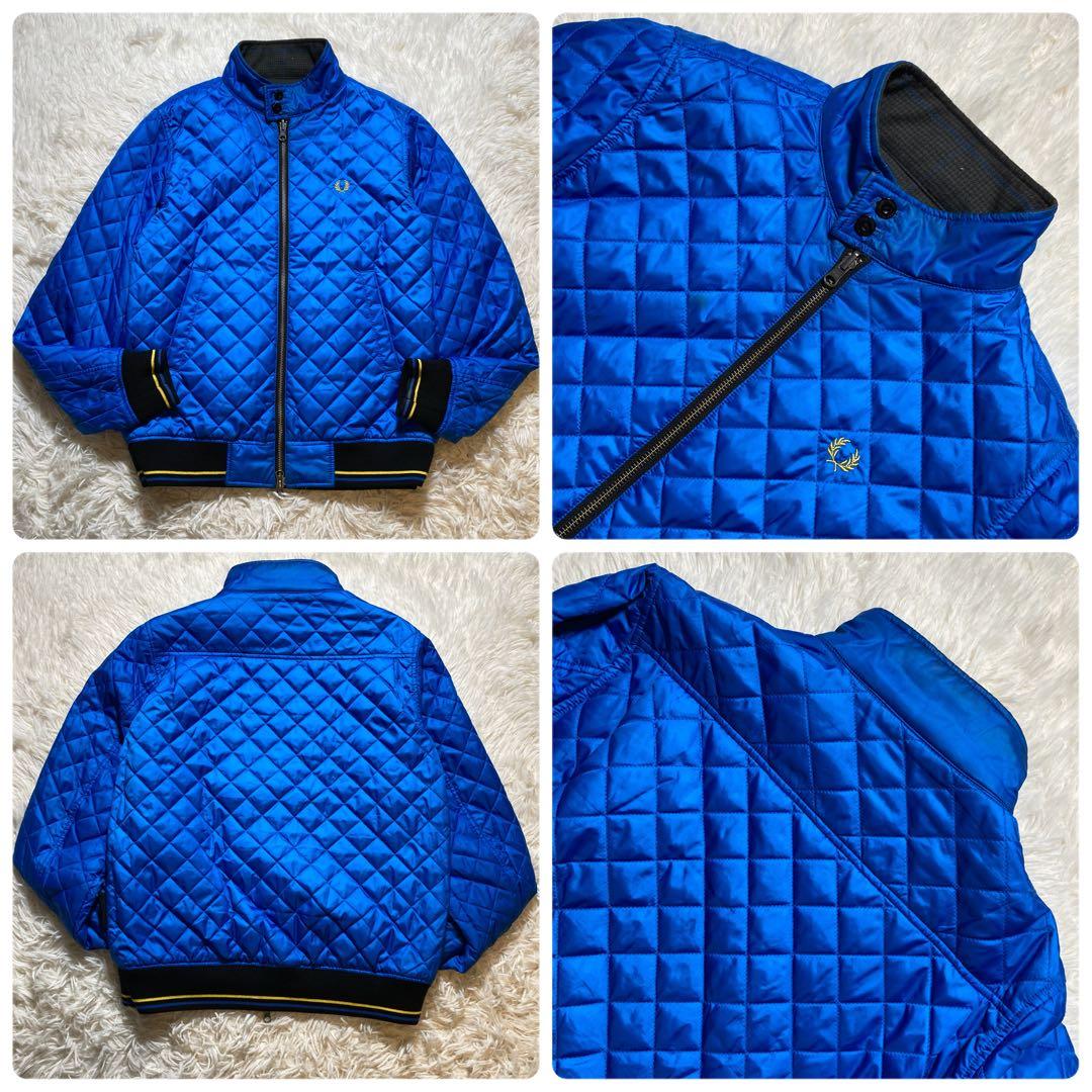 極美品 フレッドペリー リバーシブル ハリントンジャケット　キルティング 千鳥柄