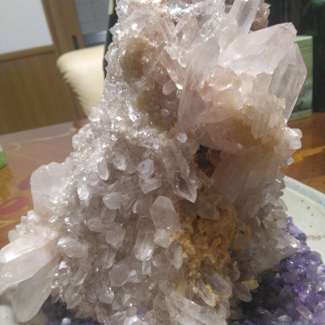 ヒマラヤ水晶　マニカラン　ピンク　巨大