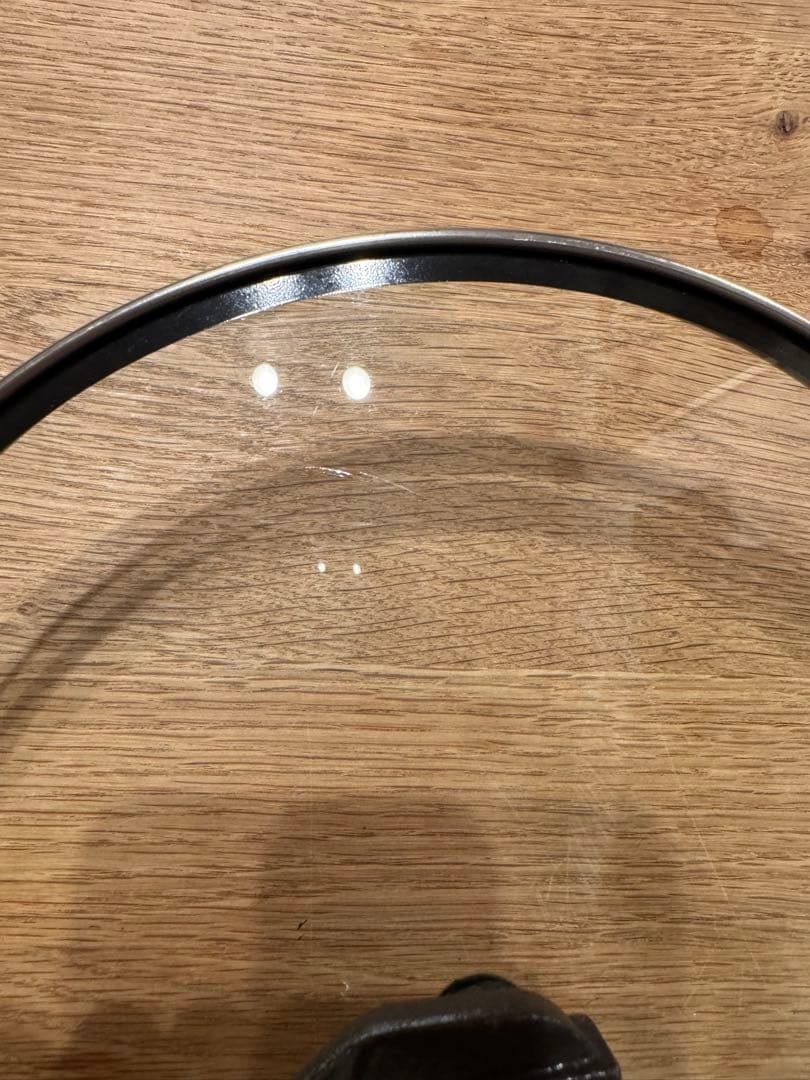 バーミキュラ 24cm 深型（ハンドルオーク材）専用蓋とレシピ本付き