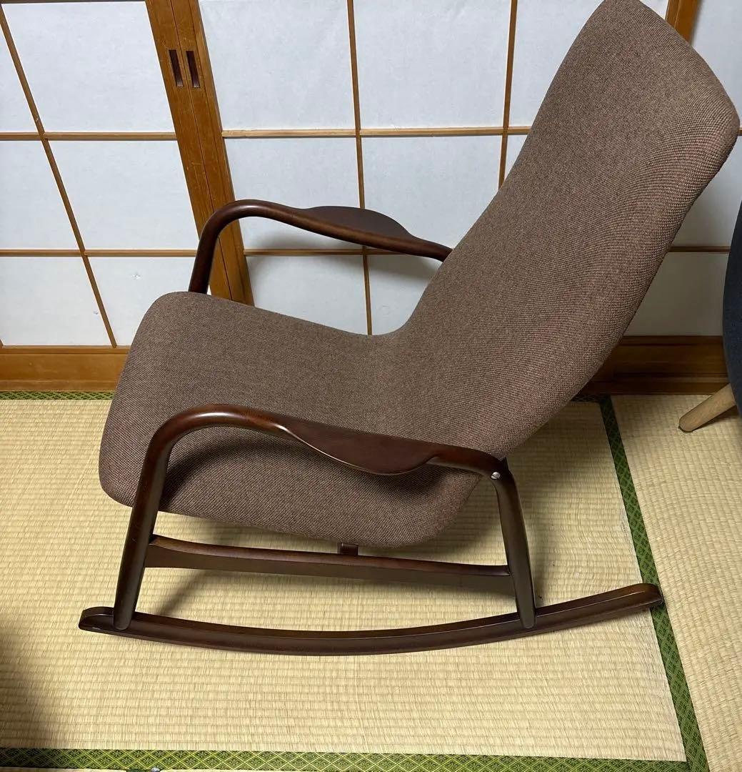 c*a様 （最終値下）秋田木工　ブラウン ロッキングチェア　椅子　家具　高級