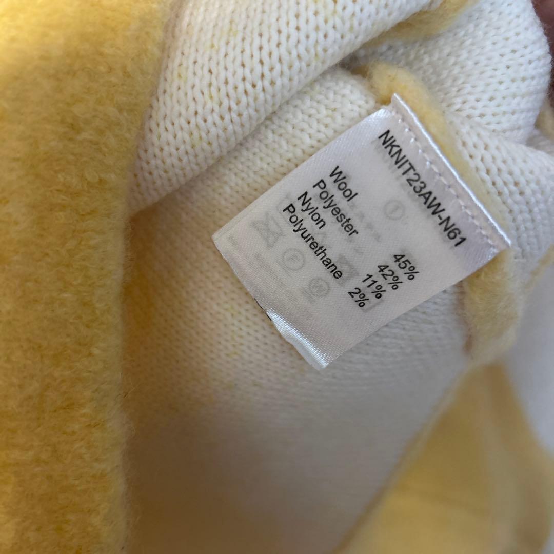 NKNIT イエロー クロップドセーター 長袖