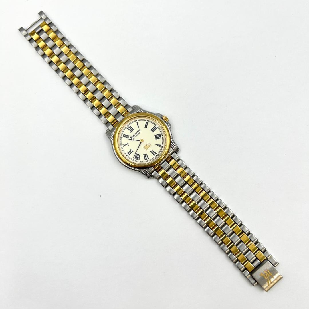 稼動品 バーバリー Burberrys 紳士腕時計 QZ 4620-E64197