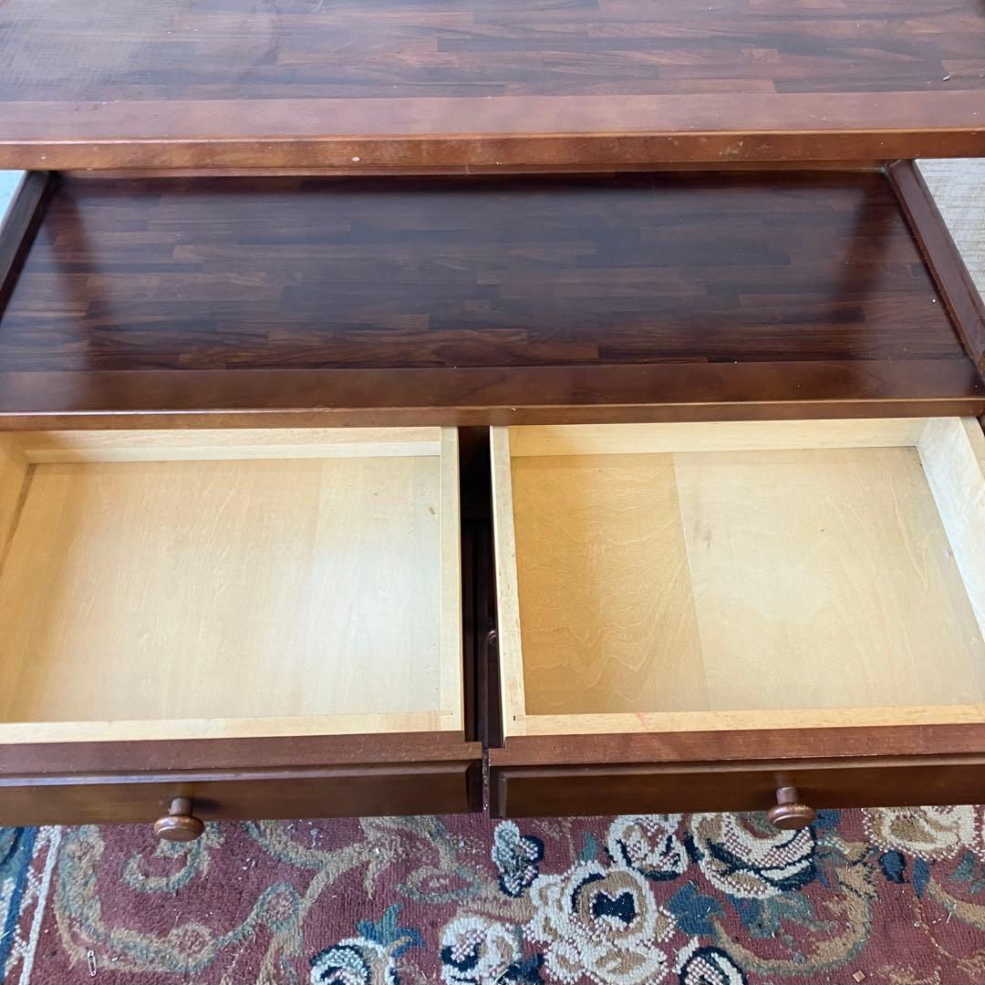 昭和レトロ カリモク 木製コールキャビネット 電話台 飾り棚 コンソールテーブル