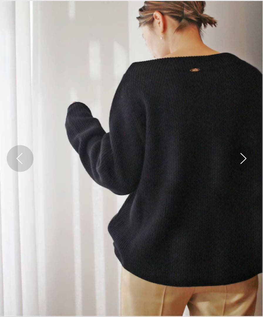 【未使用級】ドゥーズィエムクラス カシミヤ混OLBIAアゼプルオーバー