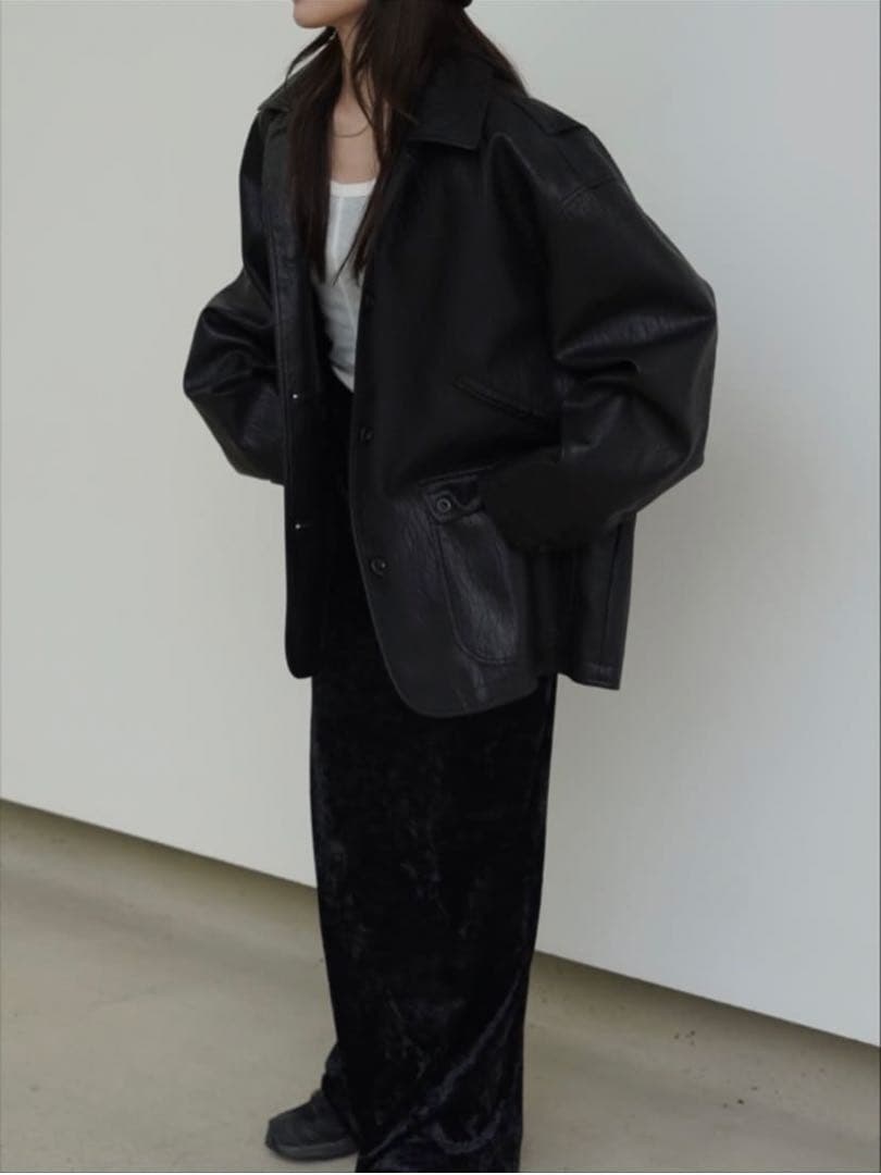 Eco leather jacket エコレザージャケット　新品未使用