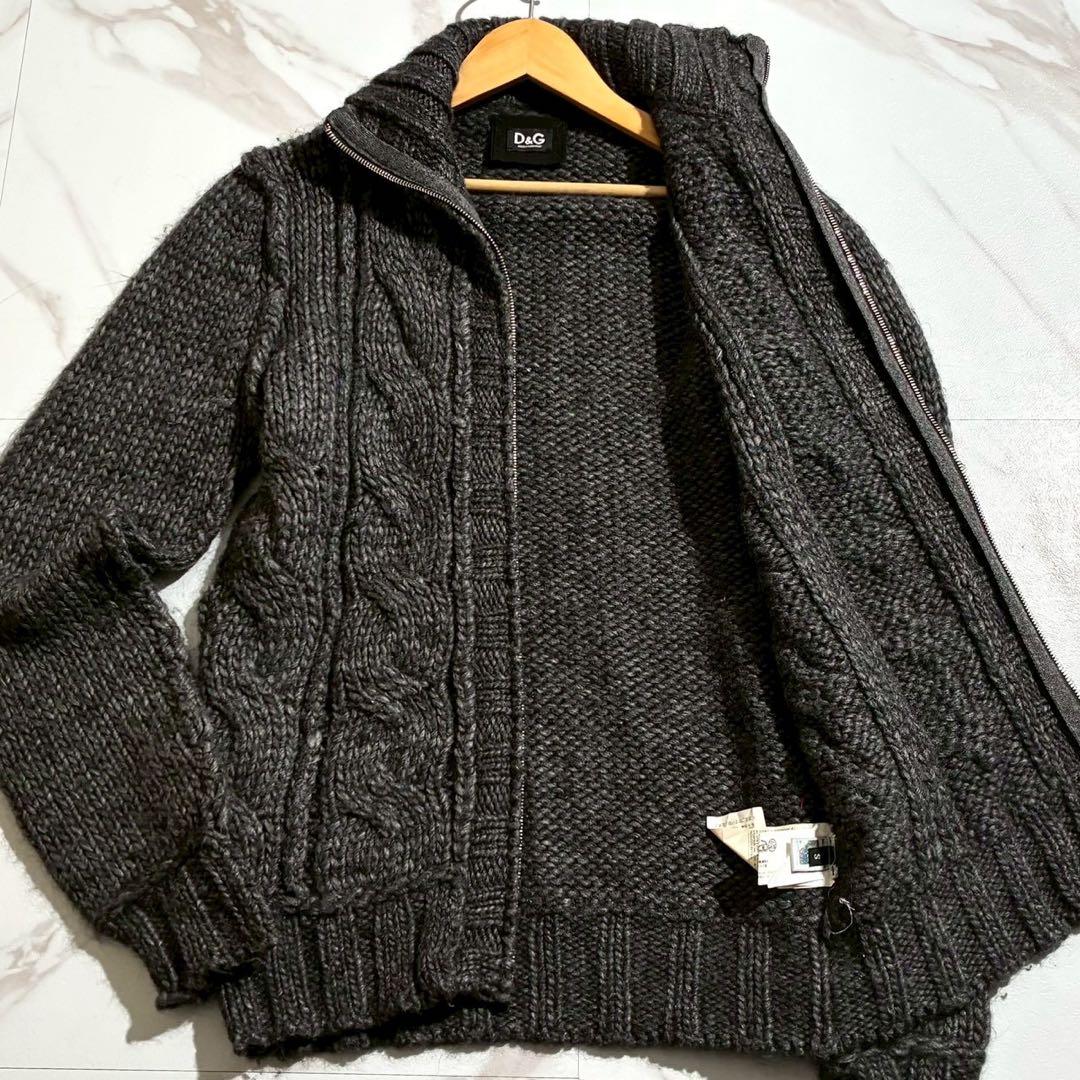 【美品】ドルチェ＆ガッバーナ ドライバーズニット カーディガン アルパカ