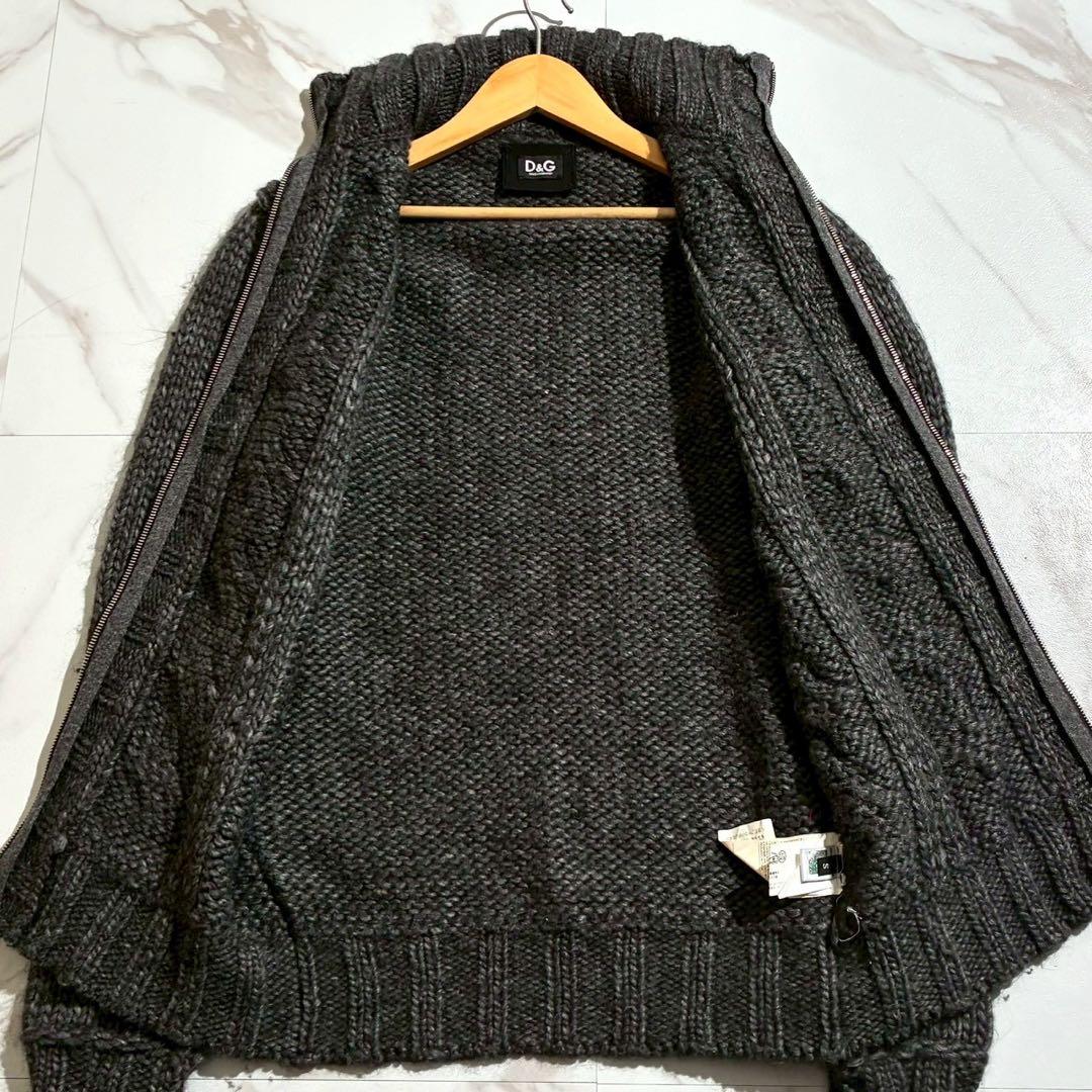 【美品】ドルチェ＆ガッバーナ ドライバーズニット カーディガン アルパカ