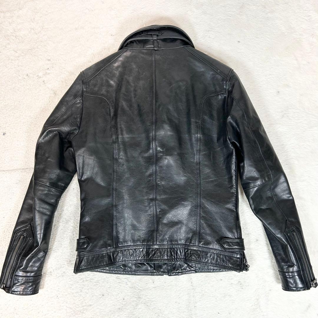 希少❗️TORNADO MART レザージャケット　牛革　ブラック　XL 完売品