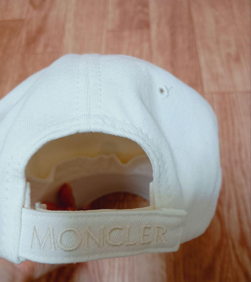 MONCLER キャップ 白 ホワイト モンクレール