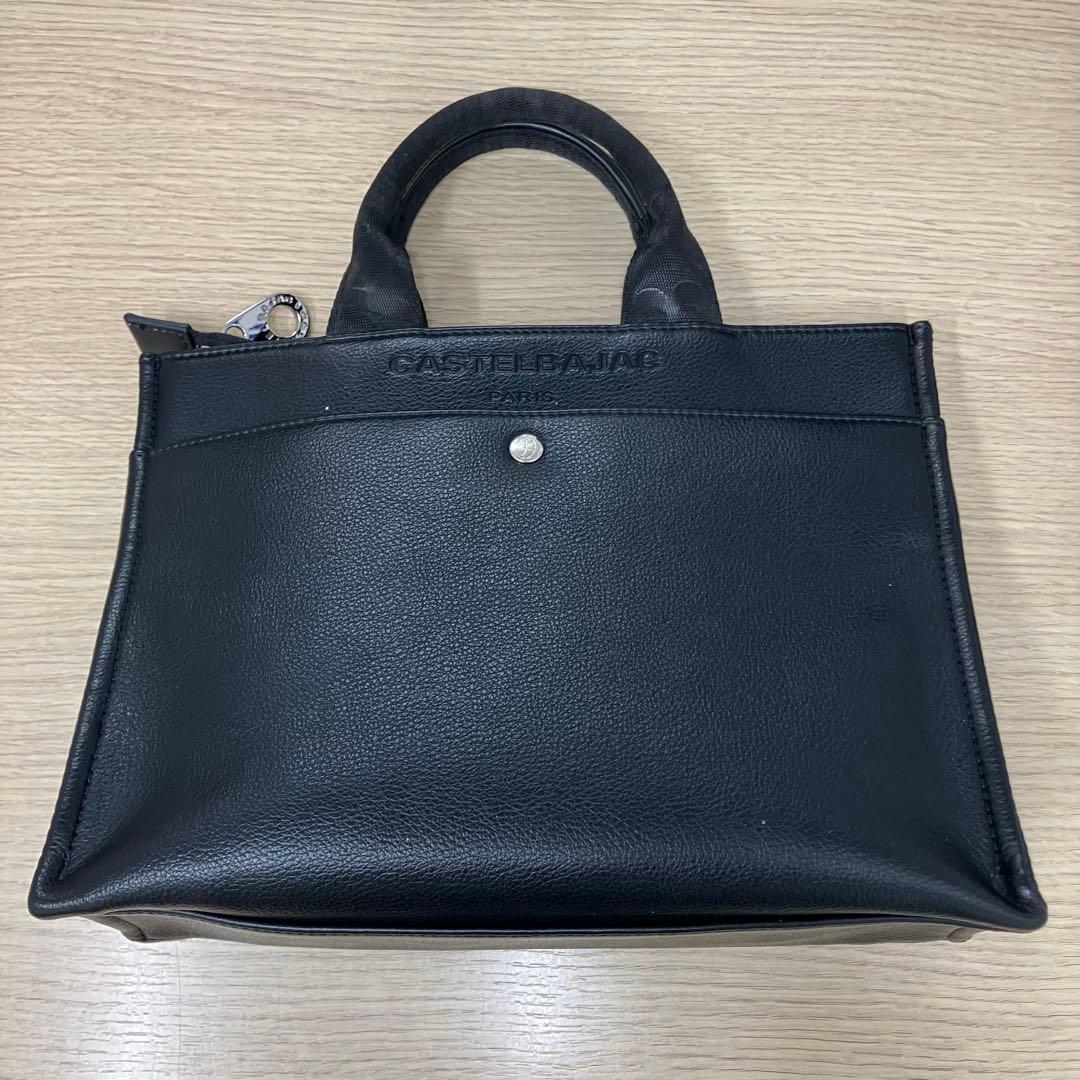 T10401 CASTELBAJAC ブラック トートバッグ