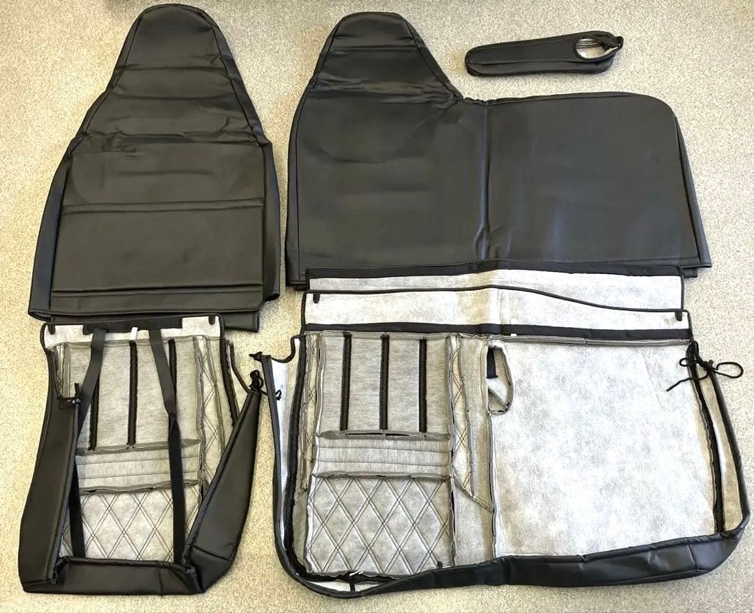 シートカバー　ブルーテックキャンターワイド　ブラック　新品