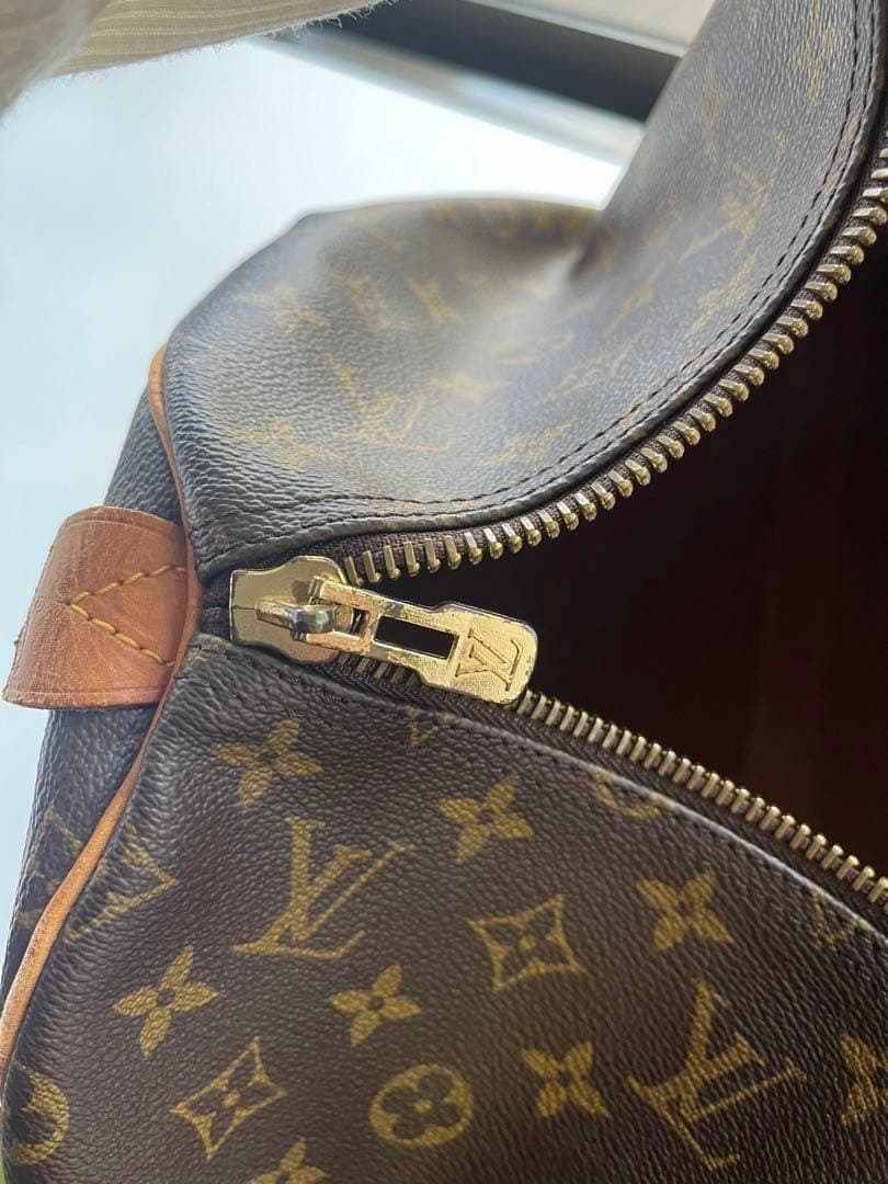 ルイヴィトン　旅行カバン　ボストンバック　キーポル　モノグラム　レトロ　総柄