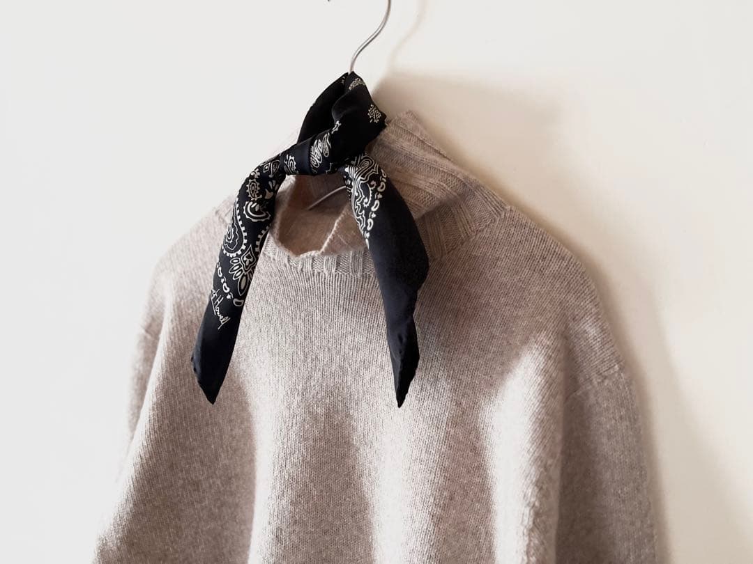 マーガレットハウエル 定番ウールカシミヤ タートルネックニット エクリュ 美品