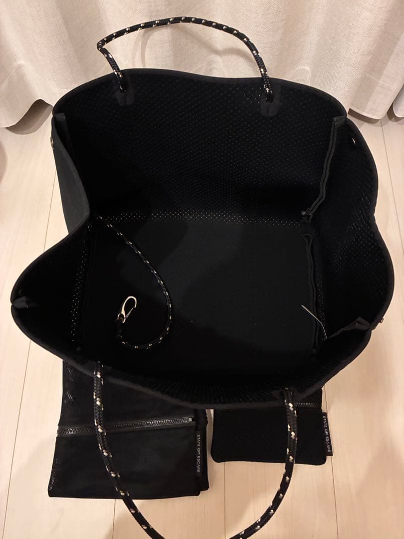 STATE OF ESCAPE ブラック トートバッグ