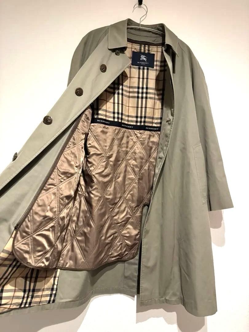 BURBERRY バーバリーロンドン　ステンカラーコート　カーキ　ライナー M