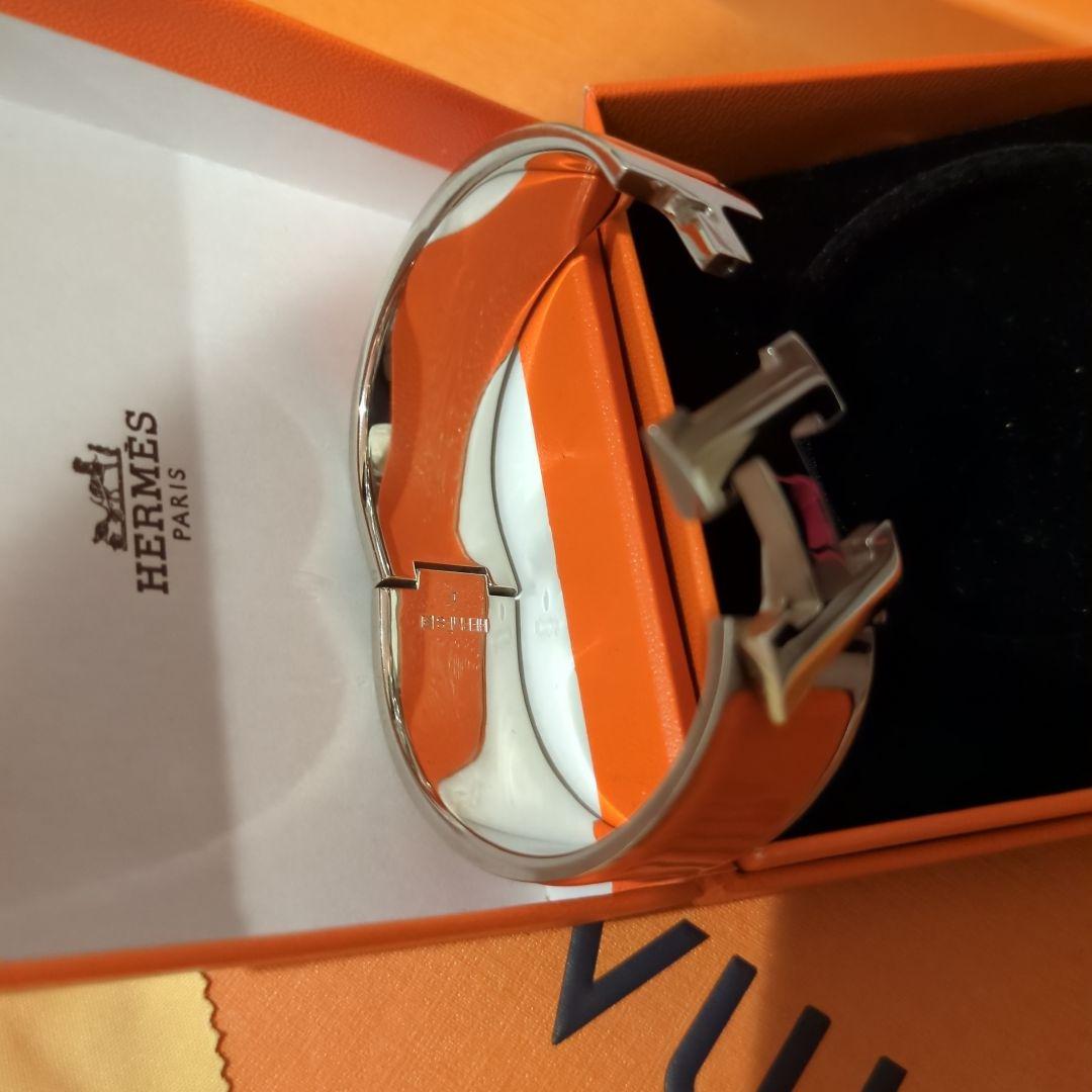 HERMES クリッククラック　 エナメルHバングル