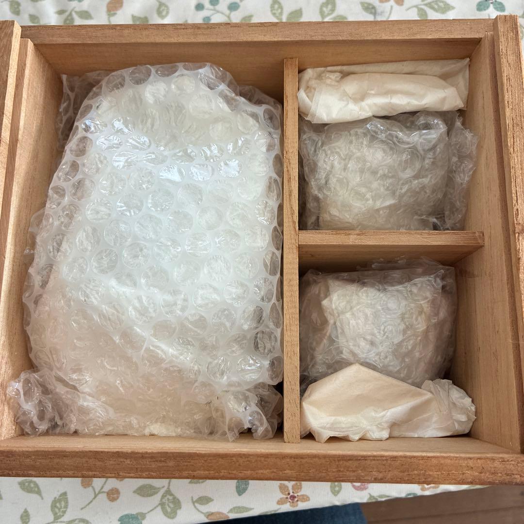 備前焼酒器セット 木製箱入り