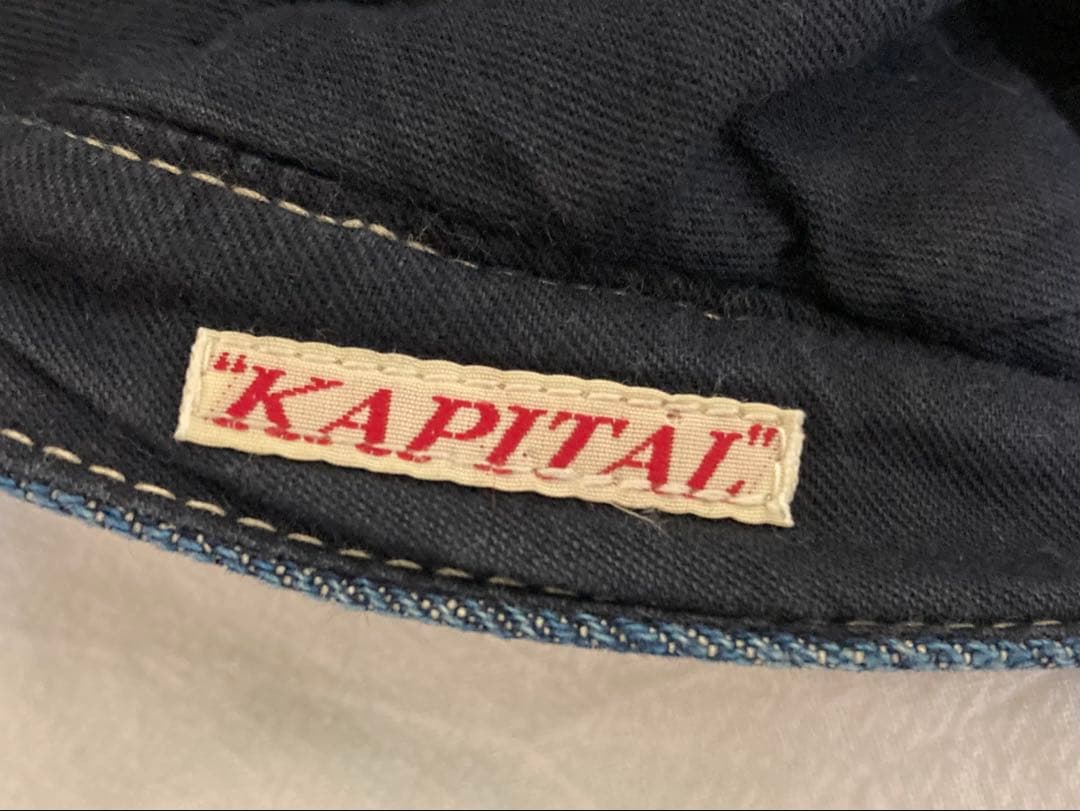 ゆらお〜様 KAPITAL キャピタル ファー × デニム キャップ