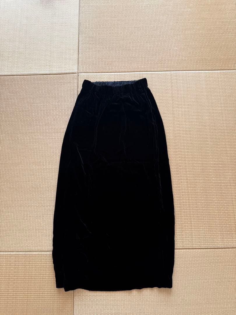 かぐれレーヨンシルクベルベットスカート