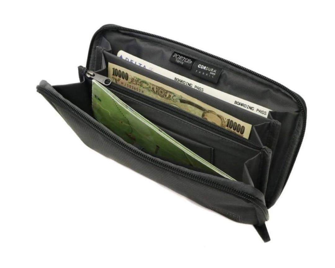 PORTER トラベルウォレット 黒色 美品