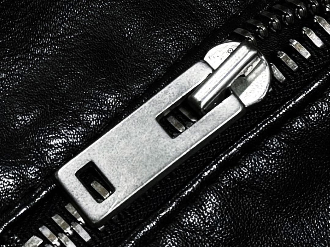 16ss 44 マルジェラ 5ZIP 八の字 カーフ ライダースジャケット 44