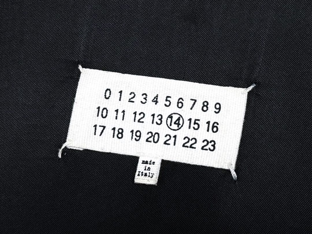 16ss 44 マルジェラ 5ZIP 八の字 カーフ ライダースジャケット 44