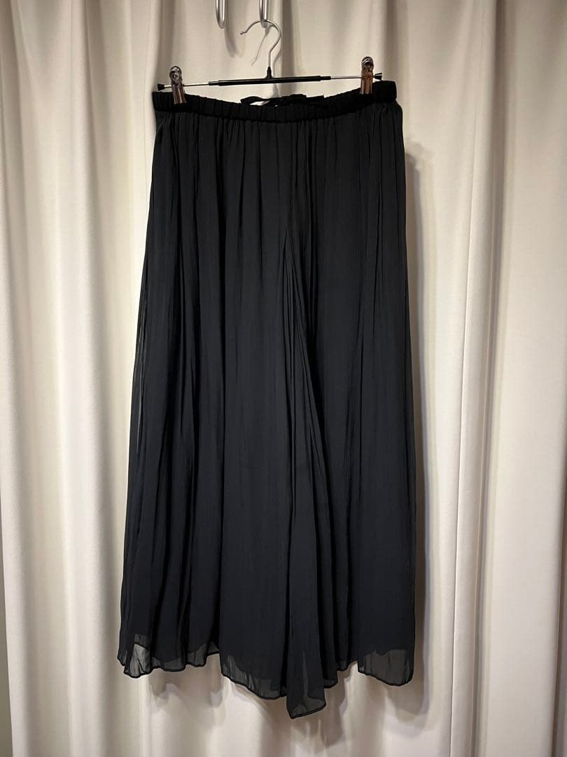 BEARDSLEY シワシフォンギャザーパンツ 黒 サイズ1 美品