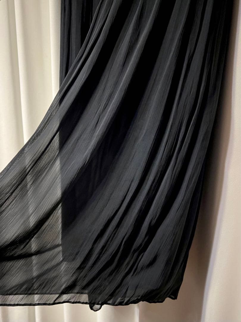 BEARDSLEY シワシフォンギャザーパンツ 黒 サイズ1 美品
