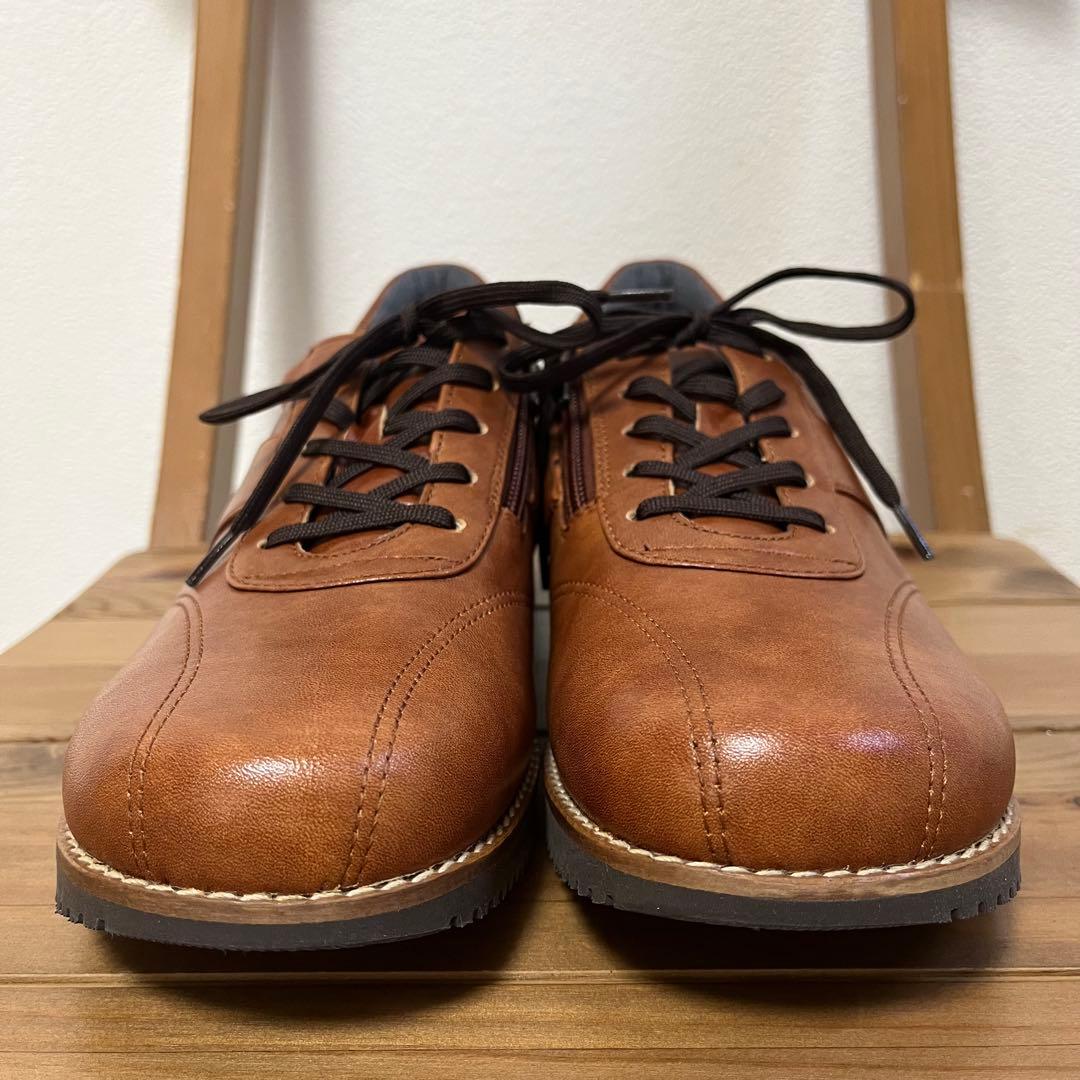 未使用✨アサヒ メディカル ウォーク　24.5cm ブラウン　レザースニーカー