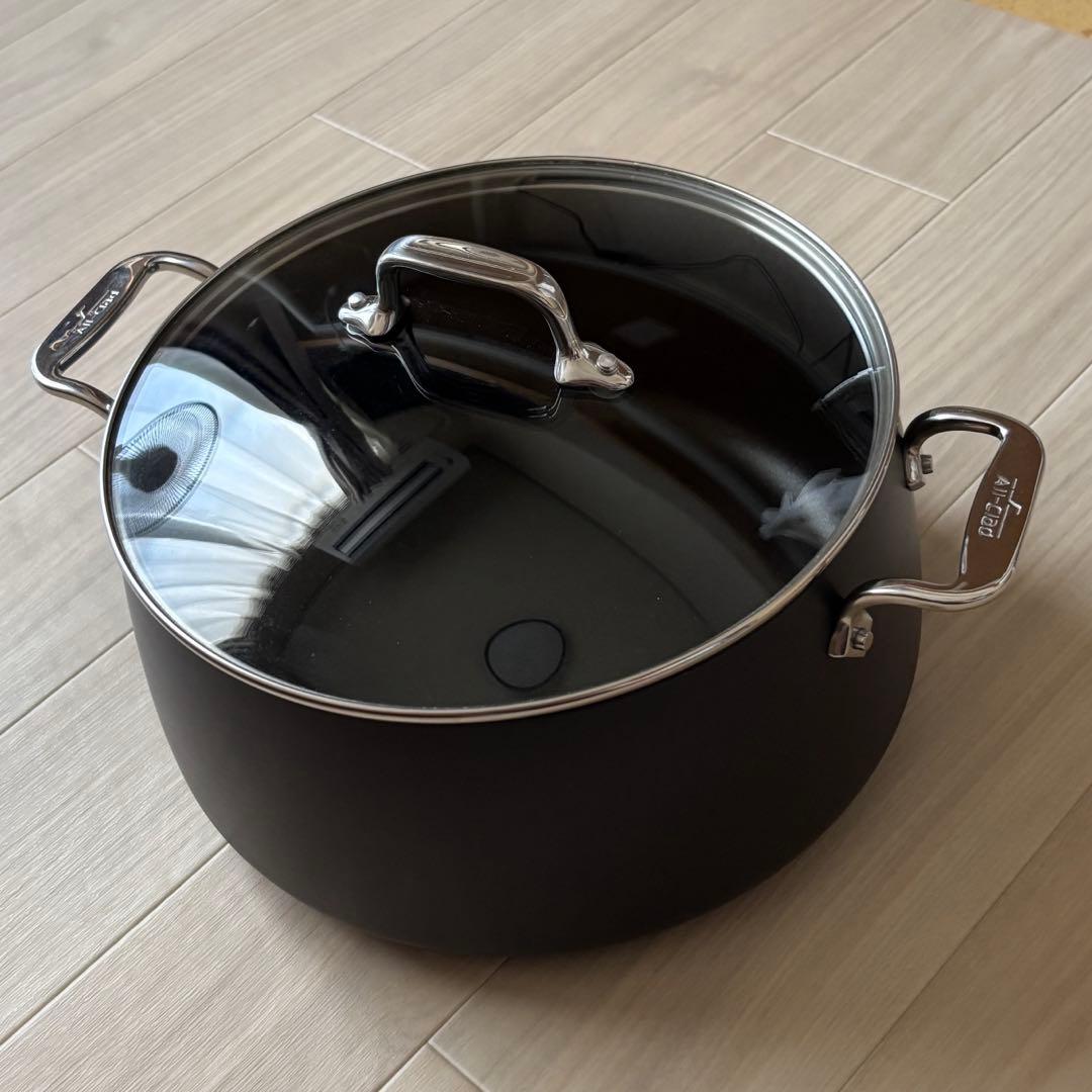 両手鍋 オールクラッド/All Clad 8QT 7.6リットル 蓋付き
