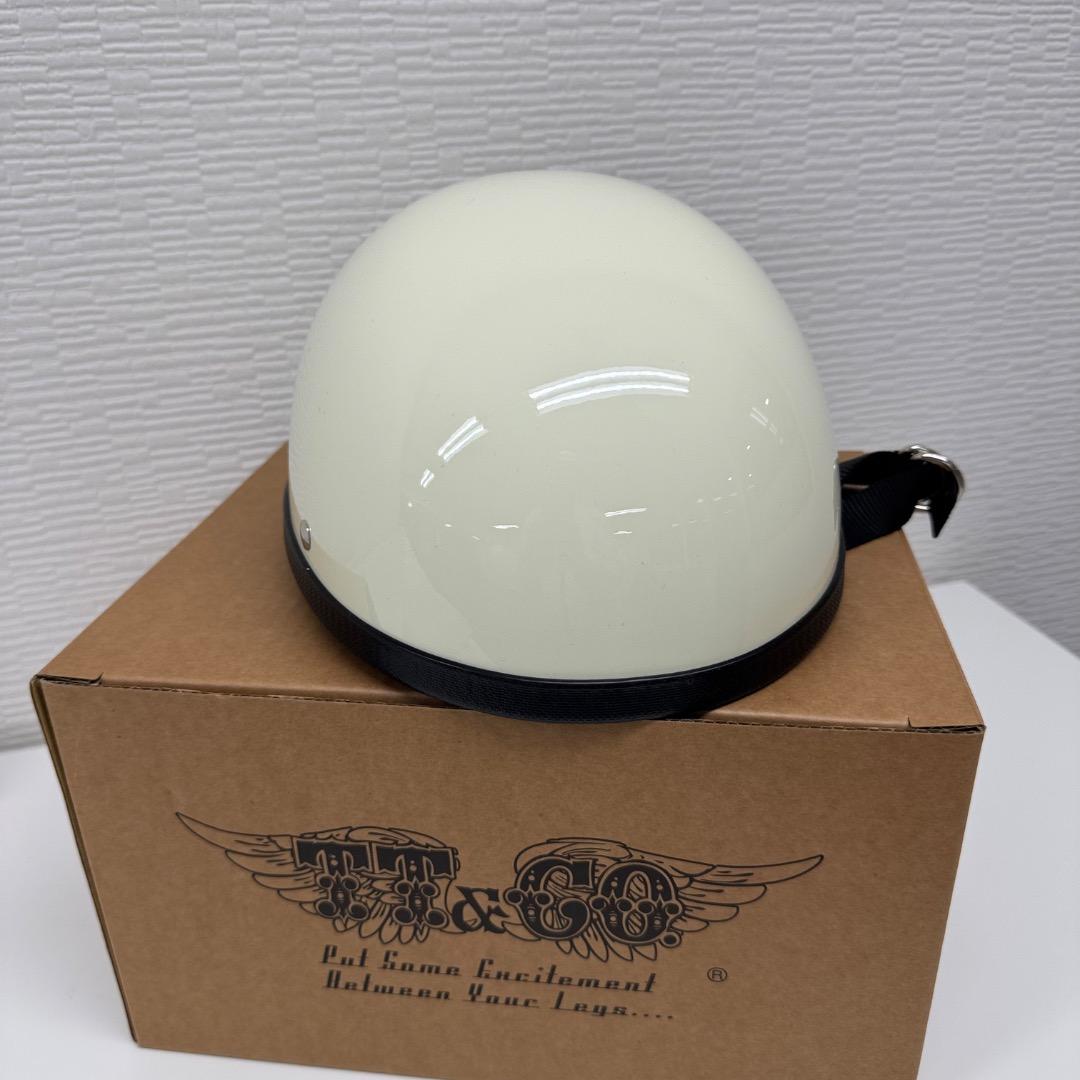 TT&Co. イーグルロード ハーフヘルメット（アイボリー）S