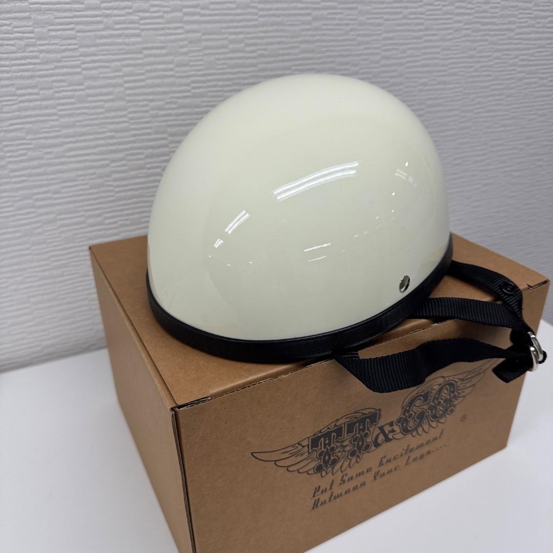 TT&Co. イーグルロード ハーフヘルメット（アイボリー）S