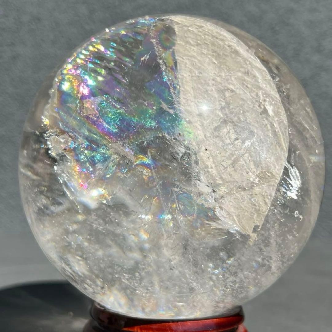 ✳️専用‼️極上別格品☆極煌玉✨ハイクオリティ✨虹入り ヒマラヤ水晶 丸玉 天然石