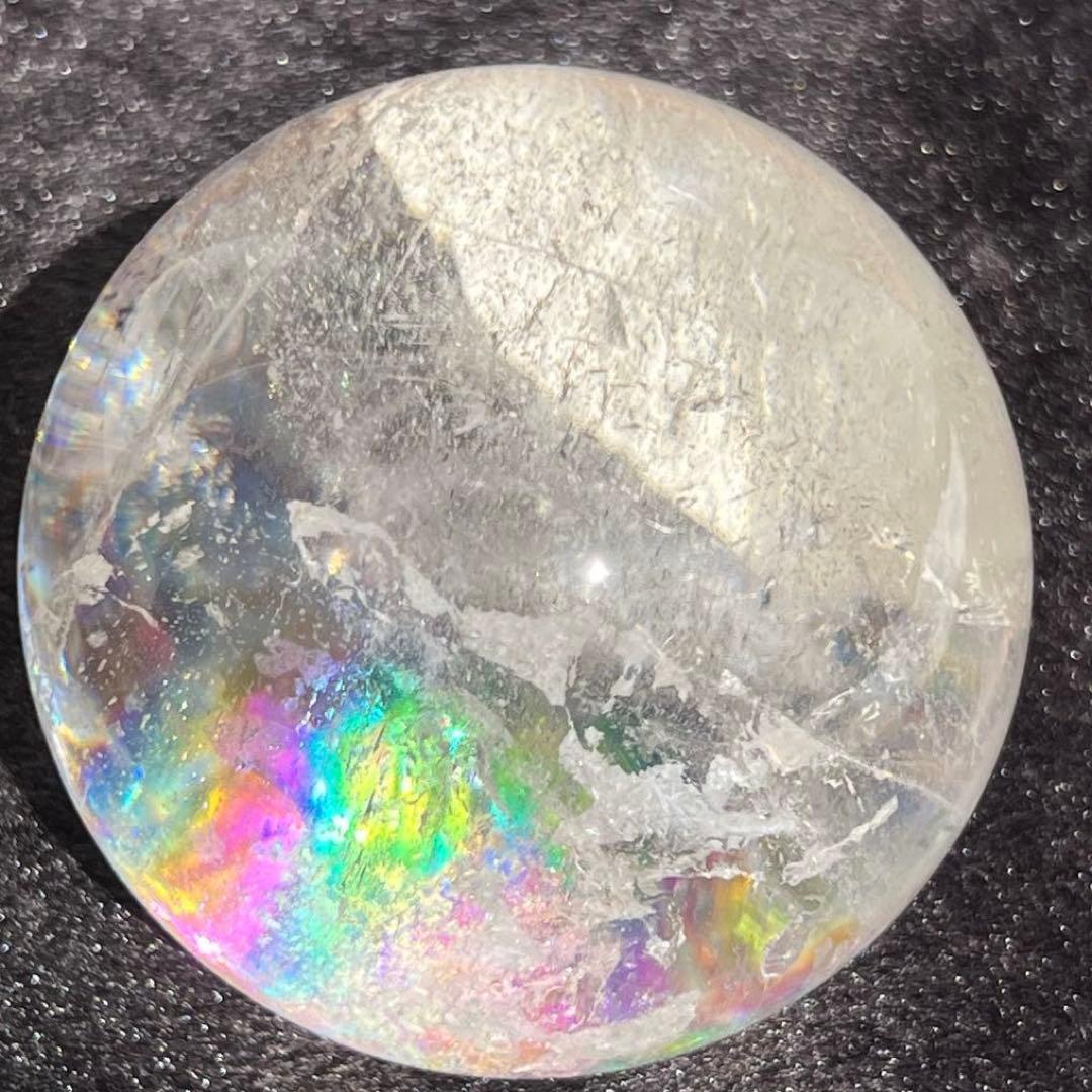 ✳️専用‼️極上別格品☆極煌玉✨ハイクオリティ✨虹入り ヒマラヤ水晶 丸玉 天然石
