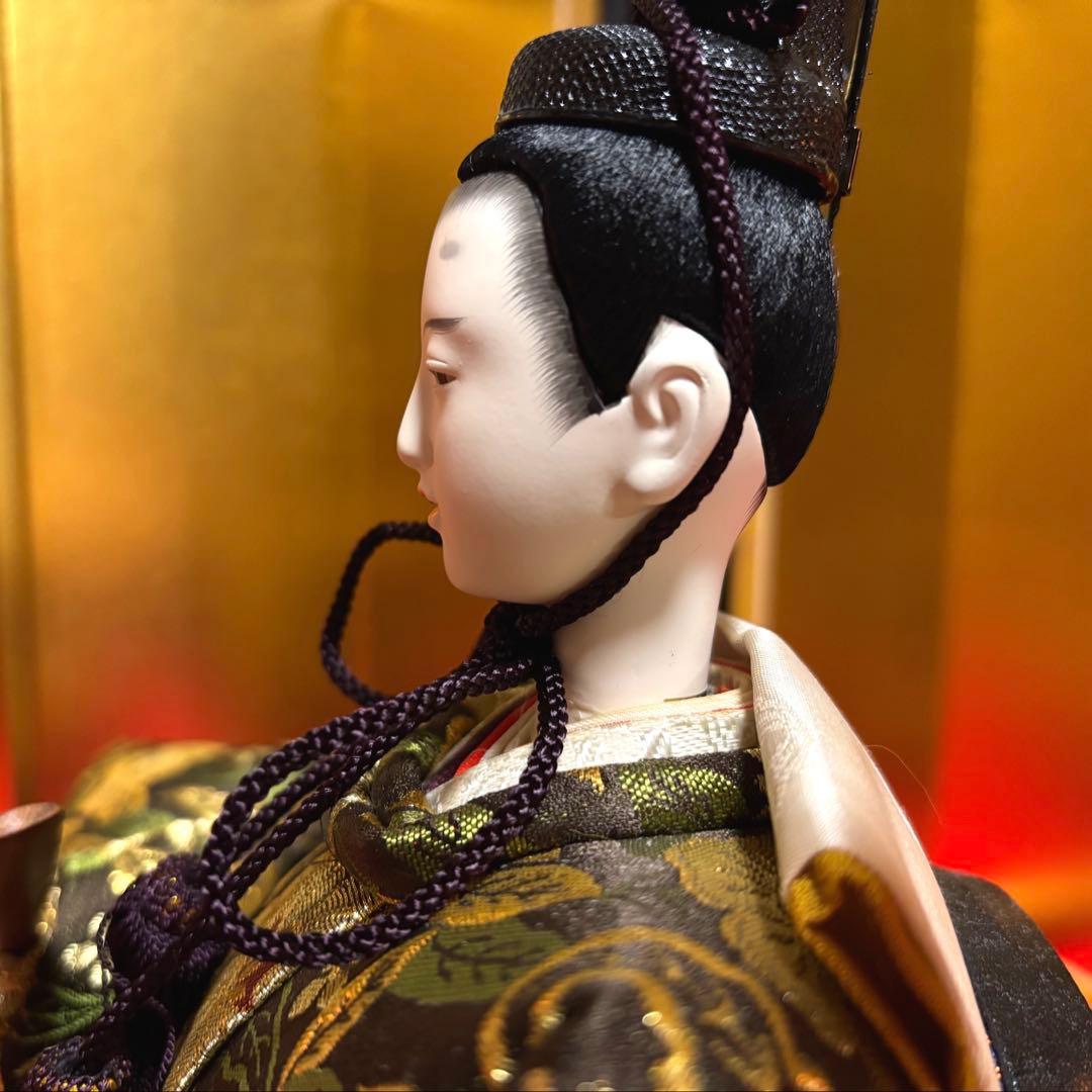 雛人形　親王飾り　秀峰作　ヴィンテージ 人形高さ22cm