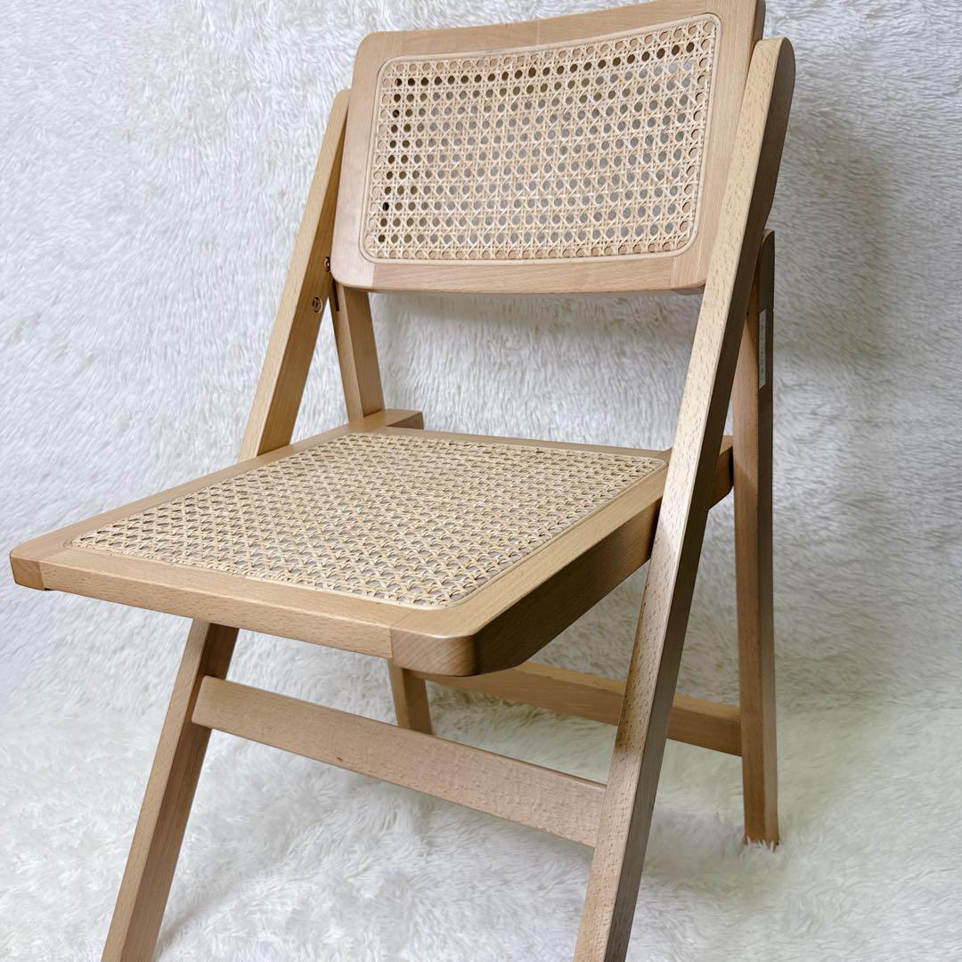 Mash フォールティング　ラタンチェア　折りたたみ　　ヴィンテージ　インテリ