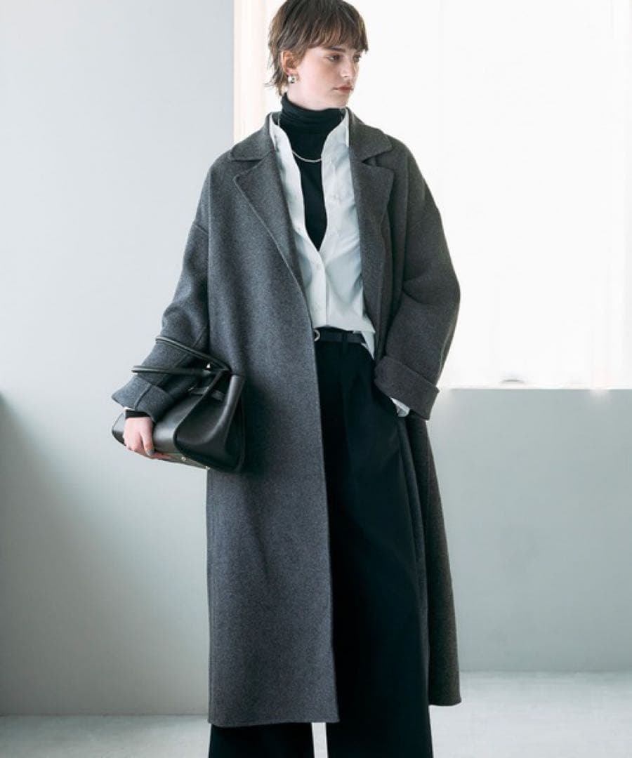 N.O.R.C ウールメルトンロングリバーコート