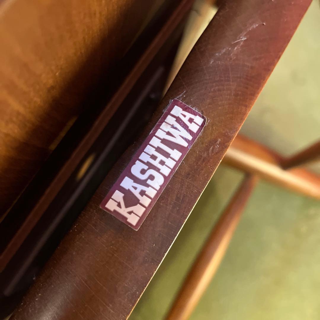 L３　オールドヴィンテージ 柏木工 ３６０度回転　ブナ無垢材　アームチェア