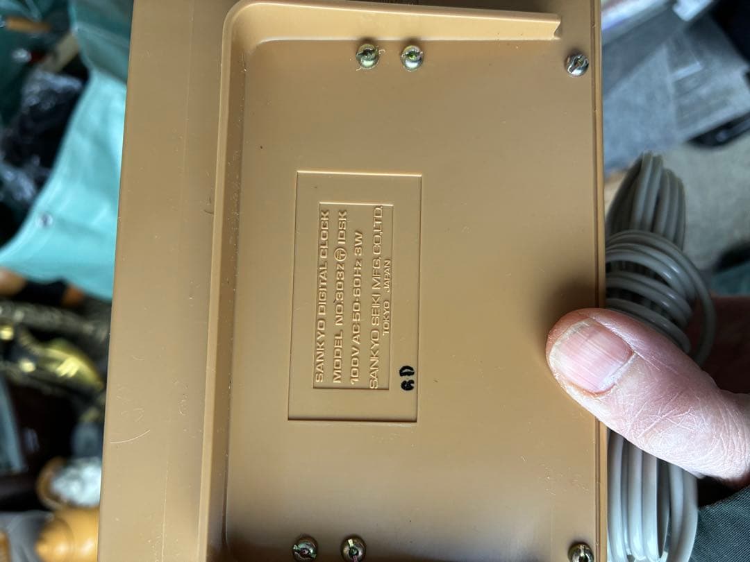 SANKYOザックス DT-303 サンキョー デジタル時計 置き時計 レトロ
