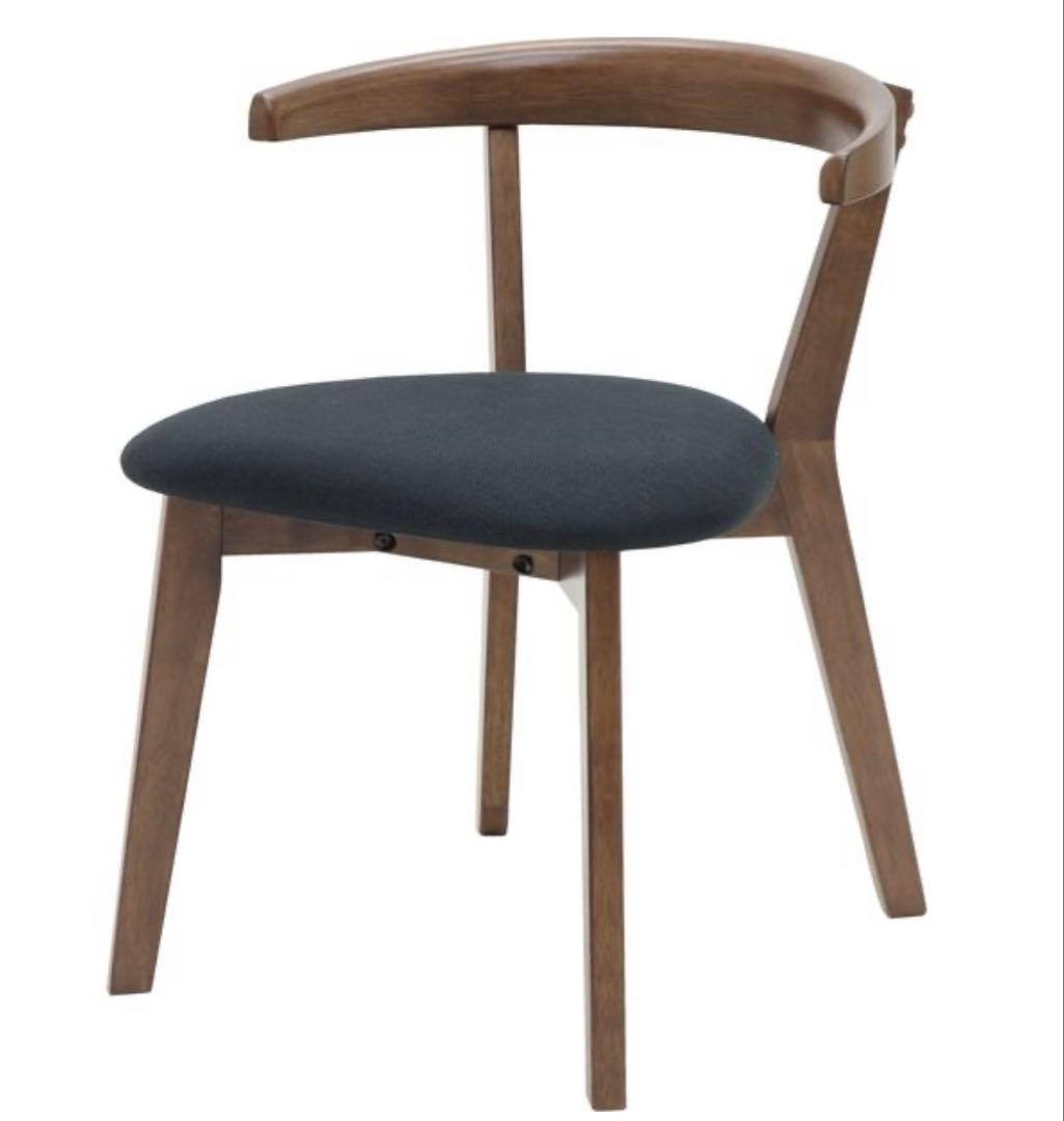 新品 ヤマソロ ダイニングチェア 2台 ブラック 83-327