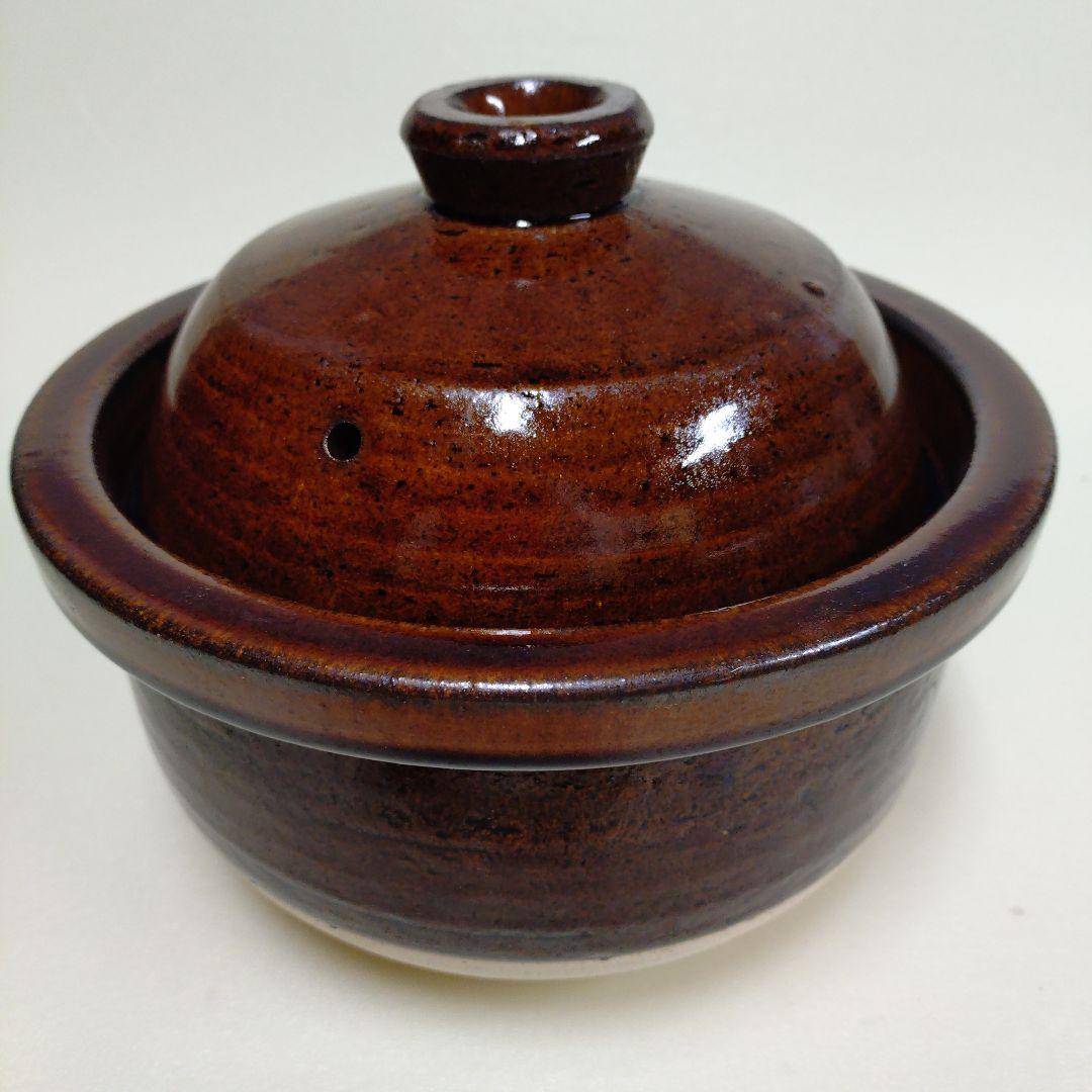 信楽焼 　手作り　3合用ご飯炊き土鍋