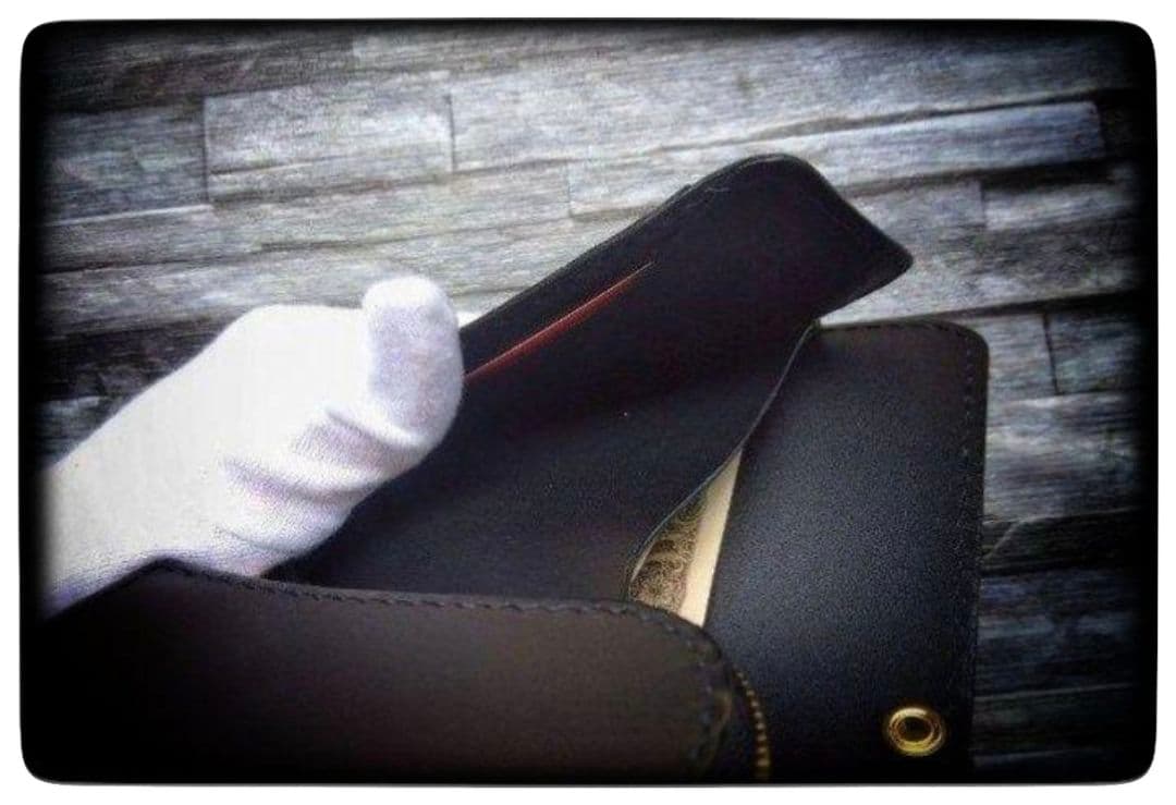 ジョン◆限定品◆　ショート　ウォレット　◆　ブラック　カスタム可