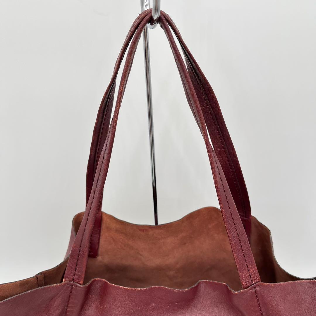 CELINE トートバッグ 肩掛け ホリゾンタルカバ ロゴ入り 本革 A4可能