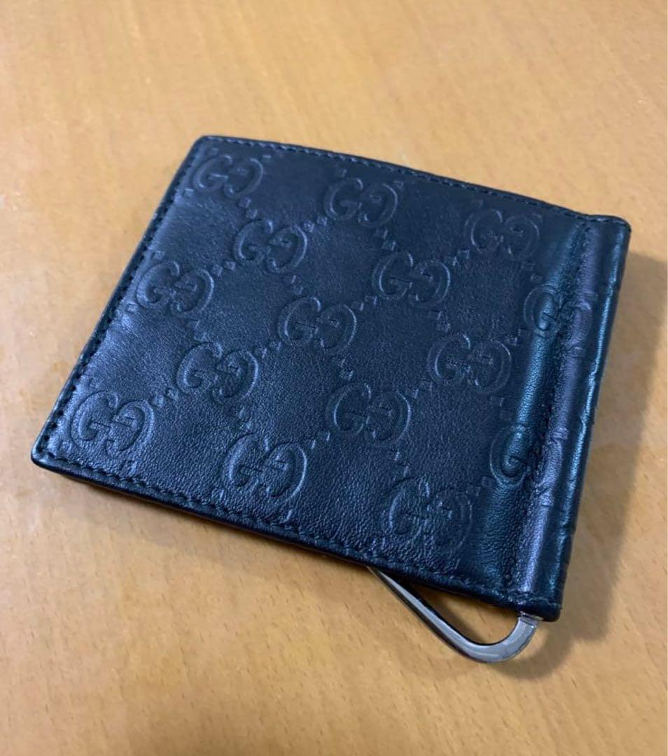 y*様 グッチ マネークリップ GG 二つ折り ブラック