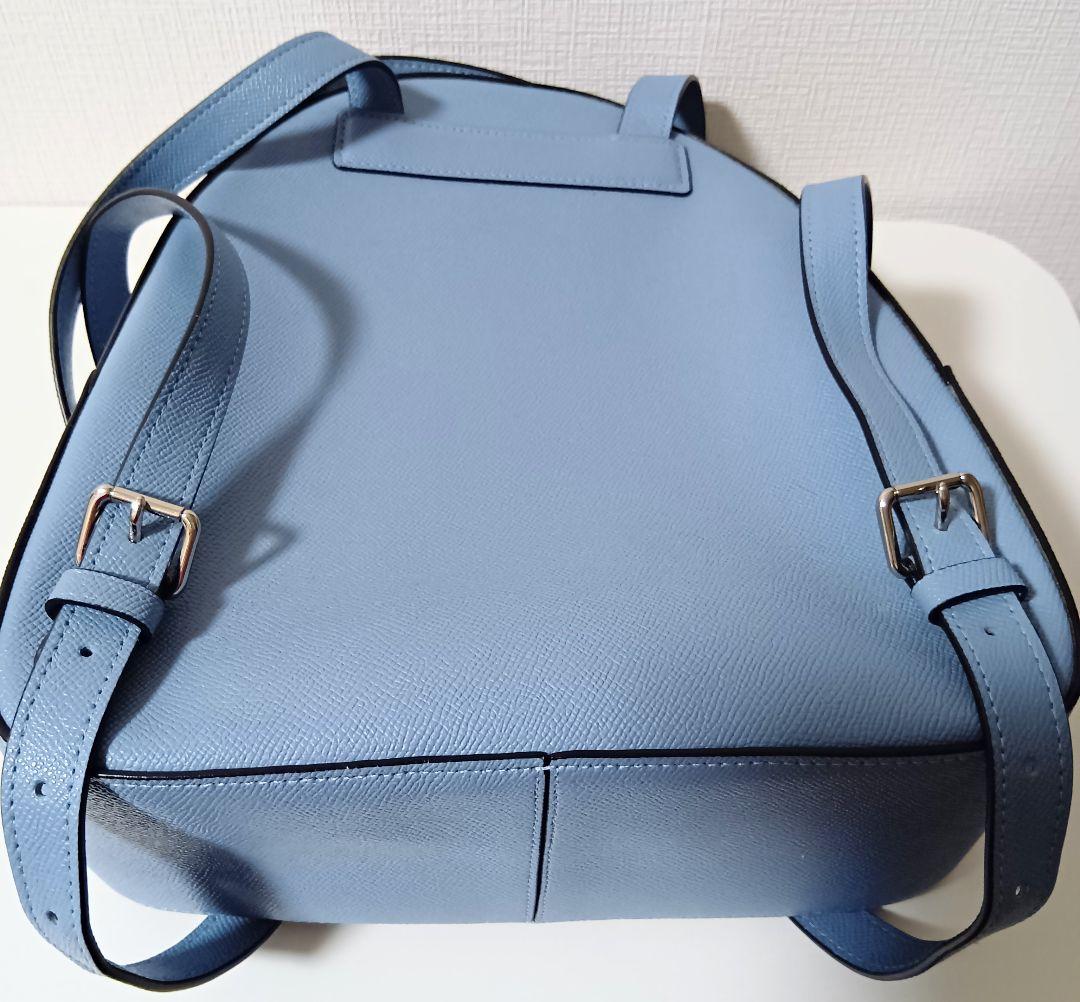 COACH コーチ超美品ライトブルーレザー リュック