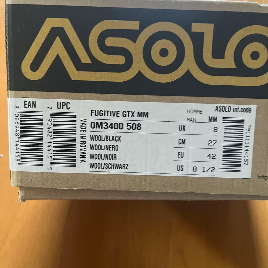 個人装備 ASOLO Fugitive GTX