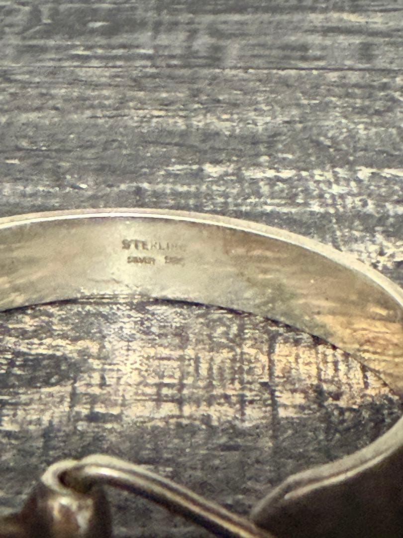 イタリアンジュエリー　スターリングシルバー　バングル ホースビット